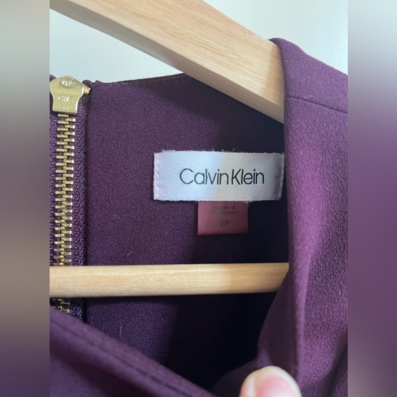 Calvin Klein Maroon Work dress - Picture 3 of 6